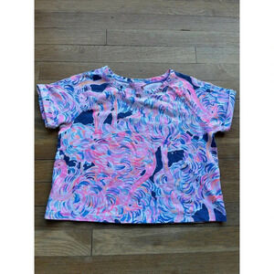 Lilly Pulitzer XL 12-14 Mini Dossie Head in Sand Shirt
